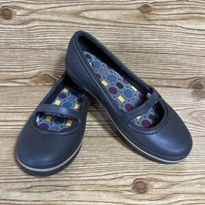 Crocs Shoes Woman 6‎ Mary Jane Crocband Flats Brown Casual Slip On Comfort 11092